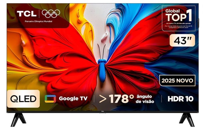 TV TCL 43S5K 43" Full HD QLED Google TV