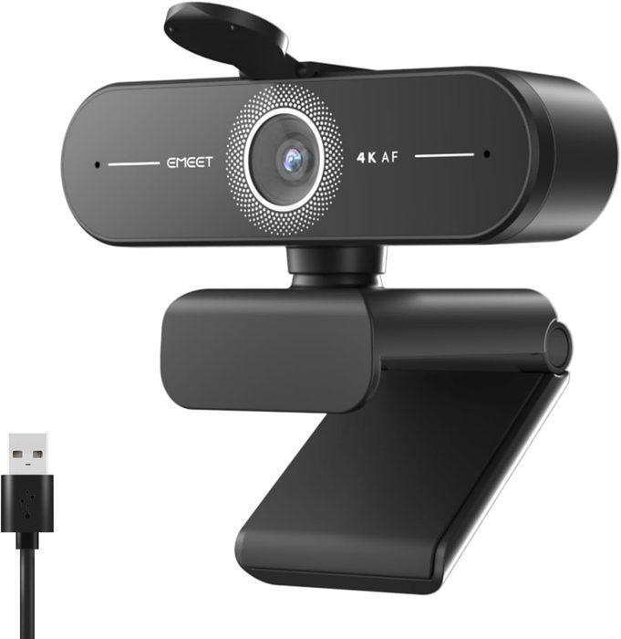EMEET C60E 4K Webcam para PC