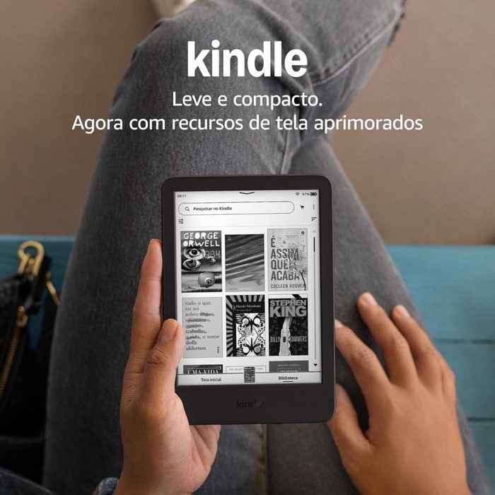 📖 Kindle 16GB - Tela Antirreflexo, Luz Frontal Ajustável - Preto