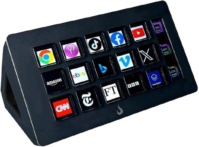 Streamdeck Vision 01 Preto | Rise Mode | 15 Teclas