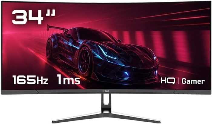 🖥 Monitor Gamer HQ 34" Curvo UltraWide QHD 165Hz 1ms