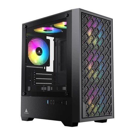 🎮 Gabinete Gamer Acegeek Matrix, Mini-Tower, Lateral de Vidro, Preto, AG-MATRIX-BK