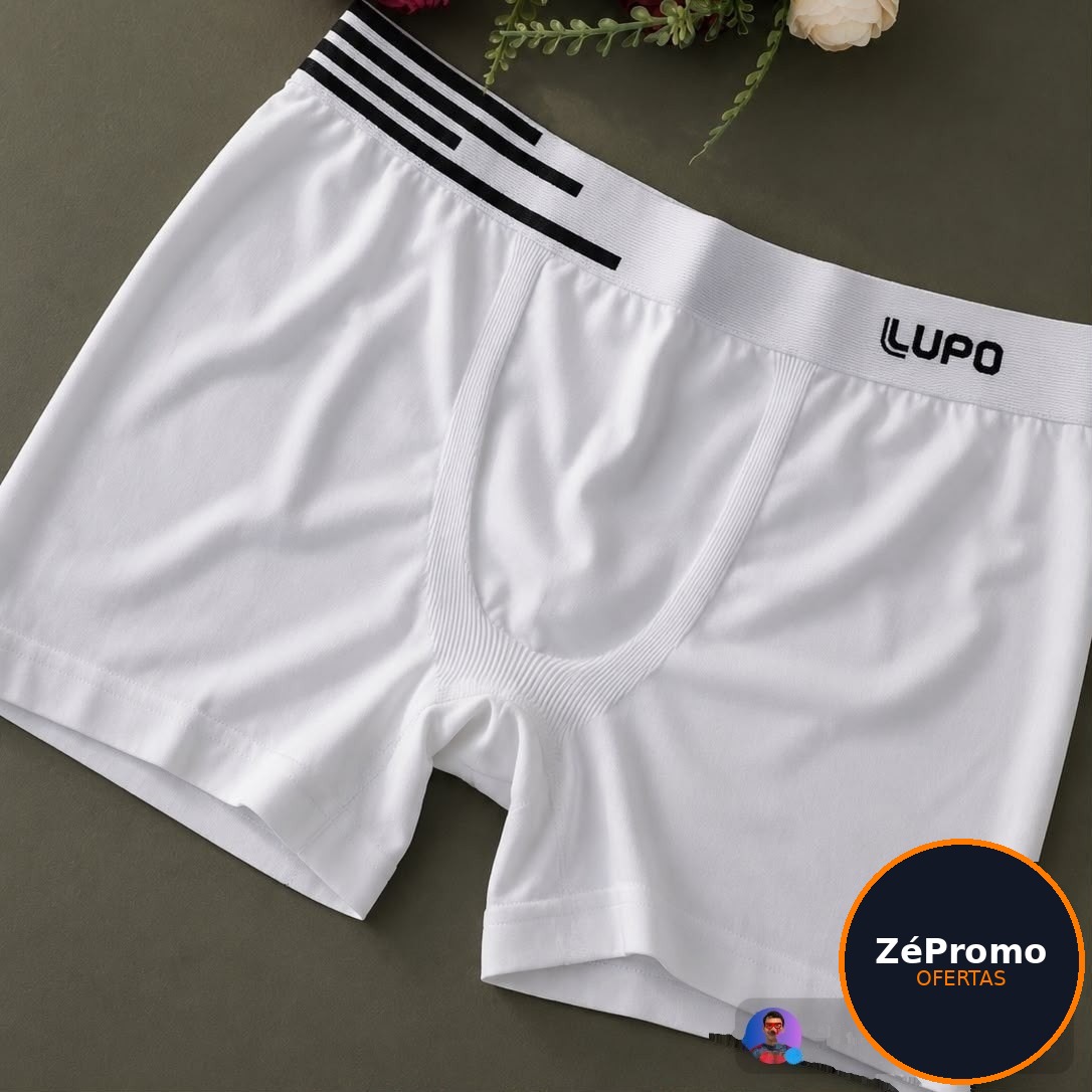 roupas lupo cueca boxer poliamida box sem costura kit 4