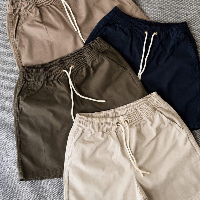 Kit 3 Shorts Linho Bermuda Masculina Estilo Urbano Cadarço