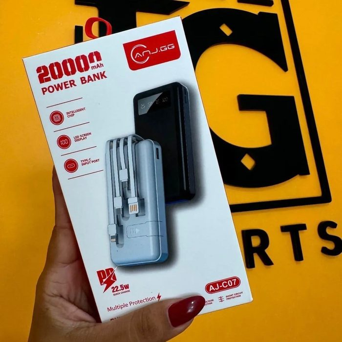 Power Bank Turbo Carregador Portátil 20000mAh 22,5W