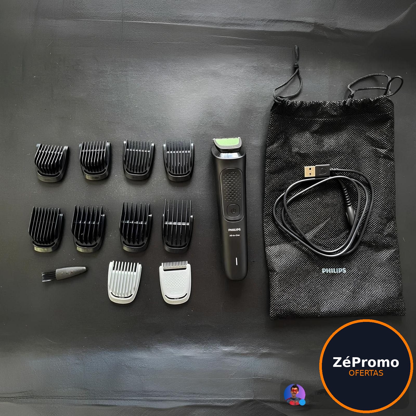 aparelho de cuidado pessoal philips multigroom 12 acessórios