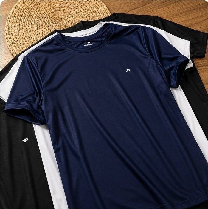 Kit 8 Camisas Sandrini Dry- Fit Masculina Caminhada Academia P ao GG