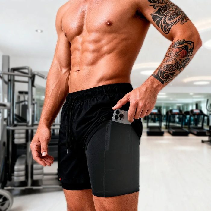 Shorts Compressão 2 Em 1 Sandrini P ao GG