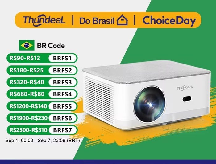 Projetor ThundeaL TD92 Pro, 1080P, Suporte 4K, 15.000 Lumens, Android, 5G Wifi