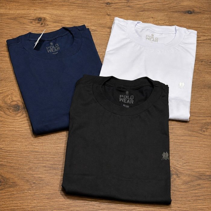 Kit 3 Camisetas Masculinas Polo Wear P ao GG