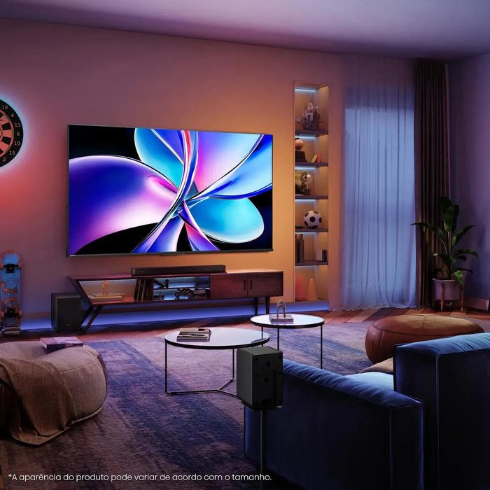 📺 Smart TV Hisense 55" QLED 4K 144Hz com Google TV