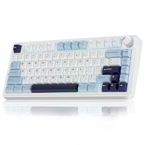 ⌨️ Teclado Mecânico AULA F75 75% Sem Fio RGB Hot-Swappable