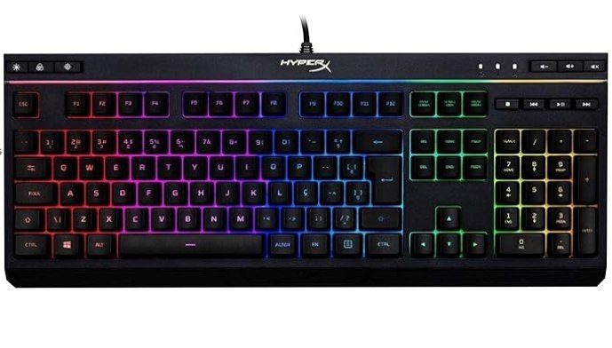 ✨ Teclado Gamer HyperX Alloy Core RGB, ABNT2 - HX-KB5ME2-BR