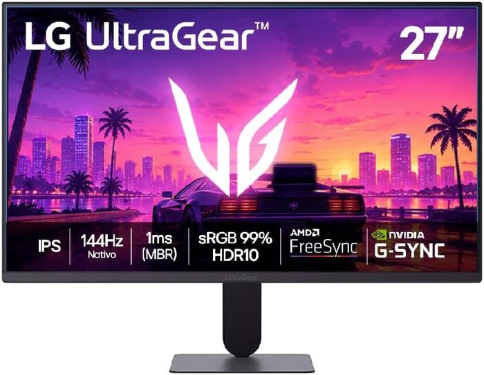 Monitor LG Ultragear 27" Full HD IPS 144Hz 1ms
