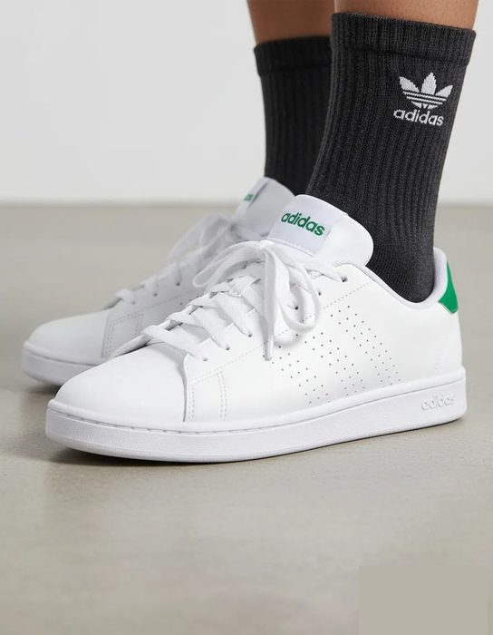 Tênis Masculino E Feminino Advantage 2.0 adidas Branco E Verde Liso 34 a 37