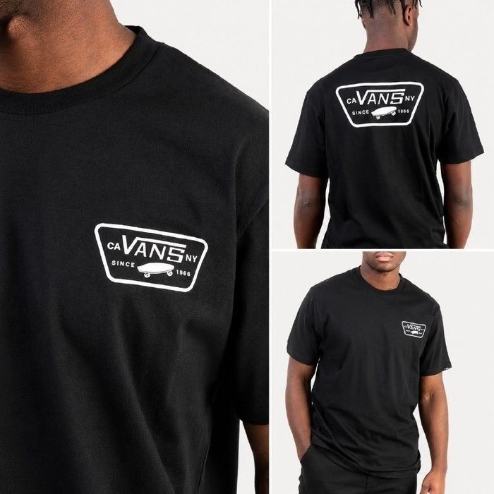 🛒Camiseta Vans Masculina Full Patch Back Preta