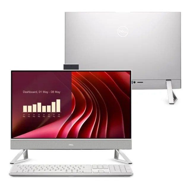 Computador All-in-One EC24250 Dell 23,8" Intel Core i5 8GB RAM 1TB Windows 11 Branco