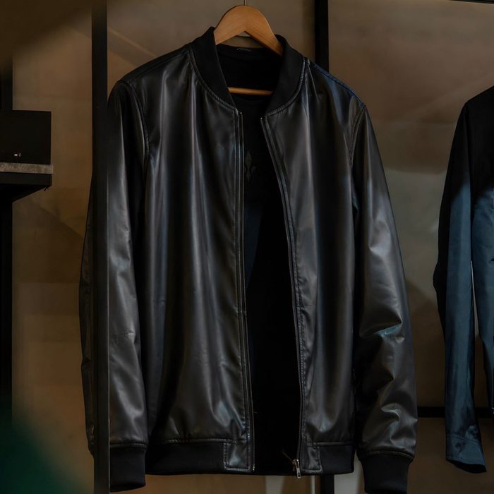 Jaqueta Bomber Courino Masculina Com Zíper E Bolso P ao GG