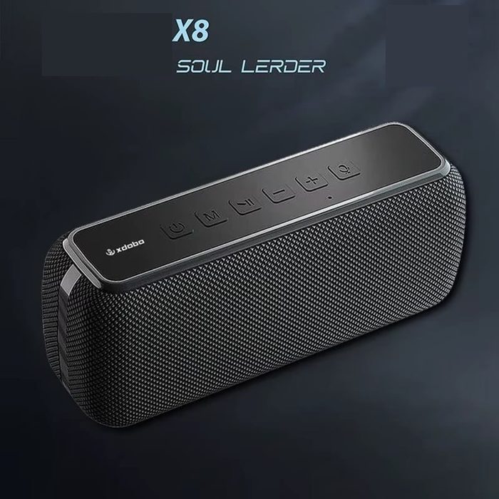Caixa de Som Bluetooth XDOBO X8 60W com Super Bass, Bateria 6600mAh, TWS, IPX5, Cartão TF e Entrada AUX