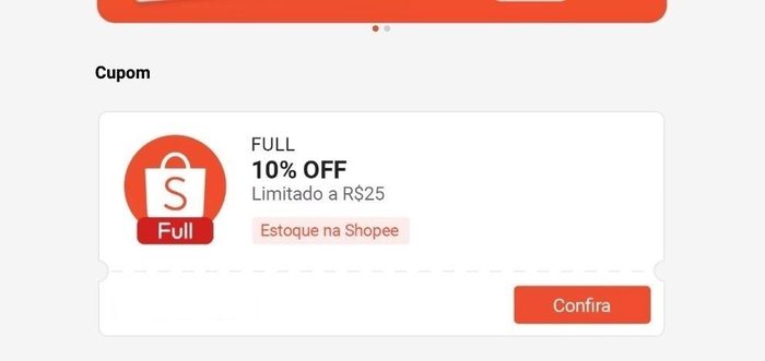 🎁 Cupom na Shopee
