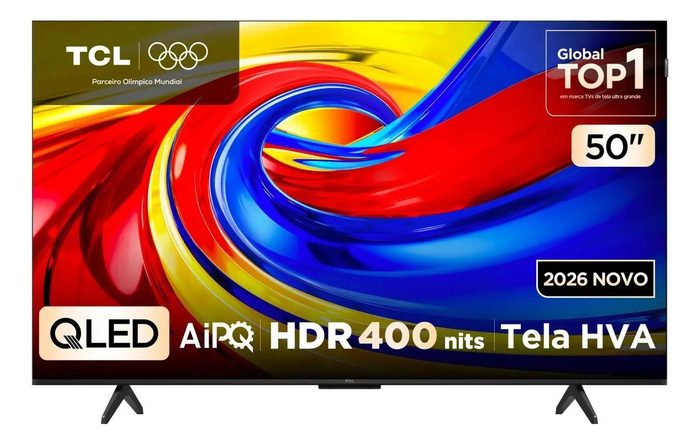 TV TCL 50P7L 50" 4K QLED 60Hz Google TV