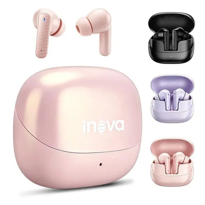 Fone de Ouvido Bluetooth Inova TWS Rosa