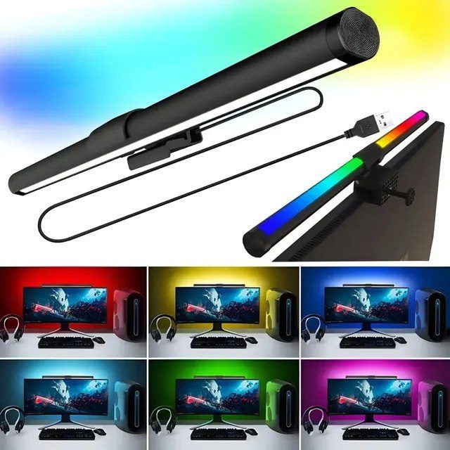 Luminária Barra LED para Mesa e Monitor RGB