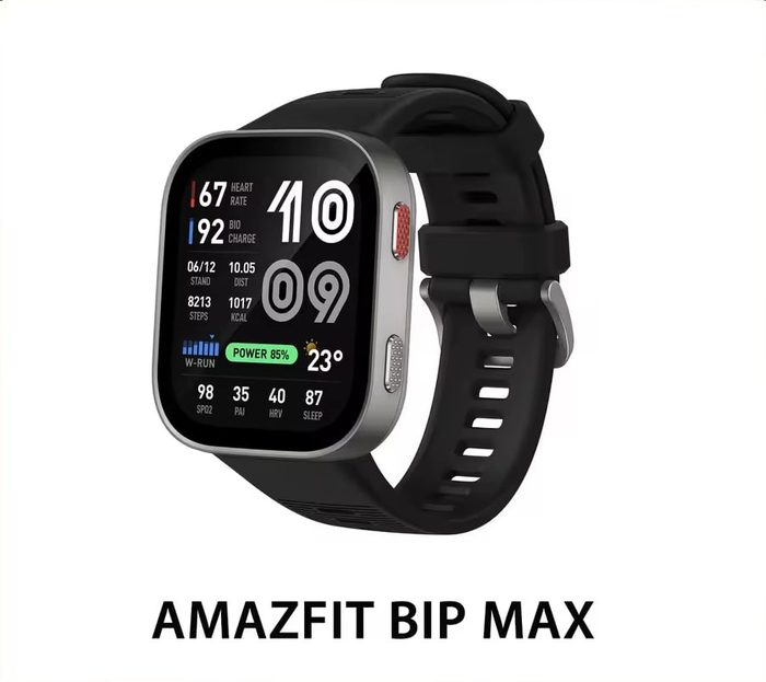 Amazfit Bip Max Smartwatch – Tela AMOLED de 2,07″ com 3000 nits, GPS Integrado, Mapas Offline, Chamadas Bluetooth, BioTracker 6.0, 150+ Modo