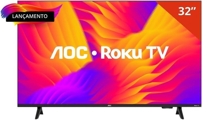 AOC 32S5155/78G - 32" HD Wi-Fi Quad Core Dolby Áudio