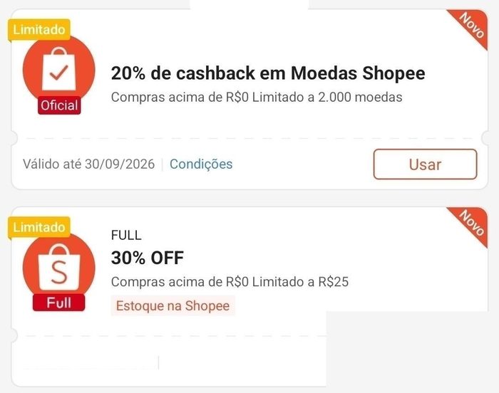 🟣 Cupom Shopee