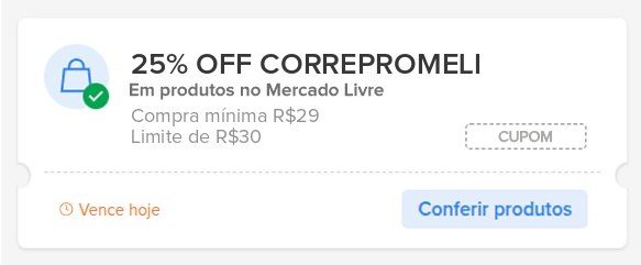 🟡 Cupom Mercado Livre