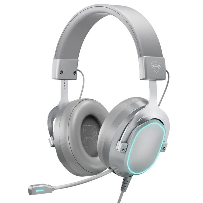 Headset Gamer Machenike GX30 com Drivers Duplos 50mm+13mm, Som Surround 7.1 2ª Geração, Unidade Estéreo Personalizada, Microfone Retrátil Om