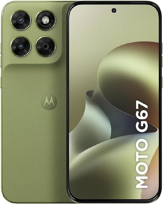 📱 Motorola Moto G67 5G - 128GB 12GB RAM - Câmera 50MP - Tela 1.5K AMOLED 120Hz - Verde Claro