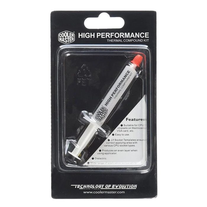 Pasta Térmica Cooler Master Hight Performance, 0.8W, Branca - HTK-002-U1