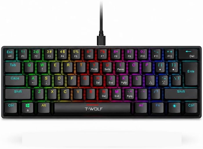 Teclado Gamer Mecânico RGB Switch Blue YH