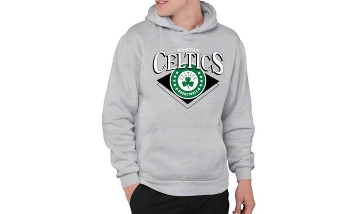 Junk Food Moletom masculino padrão x Court Classic-oficialmente licenciado Nba adulto com capuz - Tam G