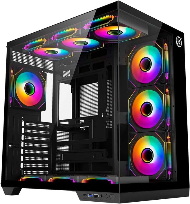 Gabinete Kalkan Skye Preto Aquário ATX USB 3.0 Sem Fans