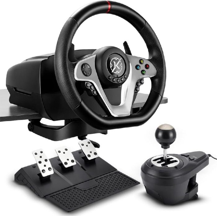 Kit Racing Kalkan G500 ProRacing Force Feedback Volante, Pedais e Câmbio