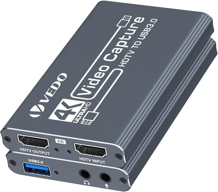 Placa de captura de vídeo 4K, dispositivo de captura HDTV para USB 3.0,