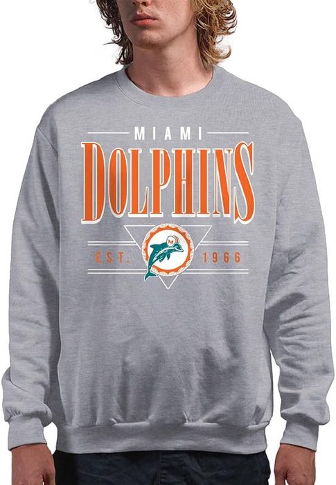 Junk Food Masculino Padrão x NFL Estabelecido Retro-Oficialmente Licenciado Adulto Gola Redonda Feminino