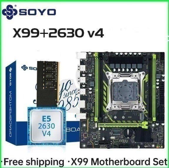 🎮 X99 Soyo D4 + Xeon E5 2630 V4 sem ram