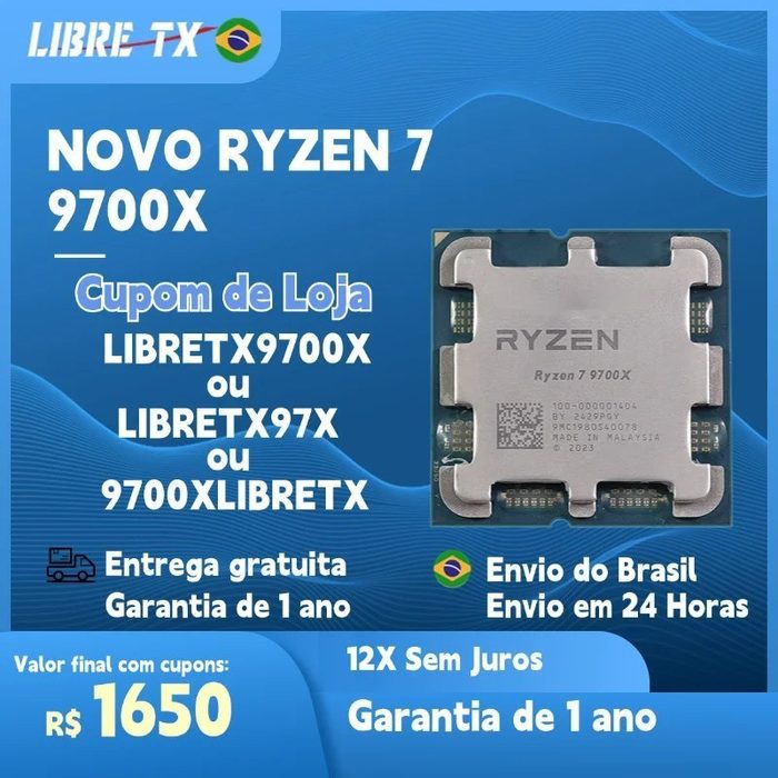 Processador Ryzen 7 9700X