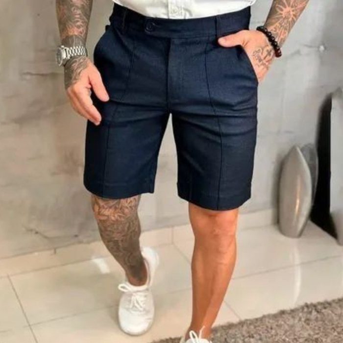 Shorts Bermuda Bengaline Nervura Masculino Colorida Premium 38 a 46