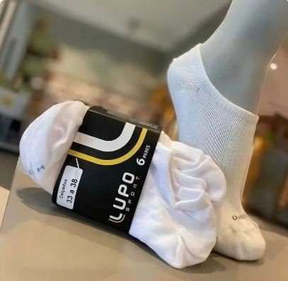 Kit 10 Pares De Meias Lupo Soquete Invisível Sport 33 ao 44