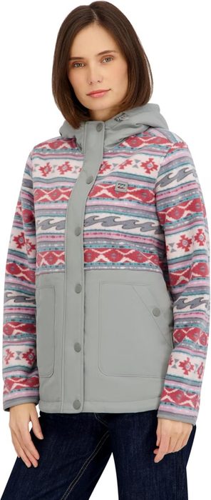 Jaqueta Sherpa Bonded Polar Fleece Quilted Tech Jacket Billabongfeminino