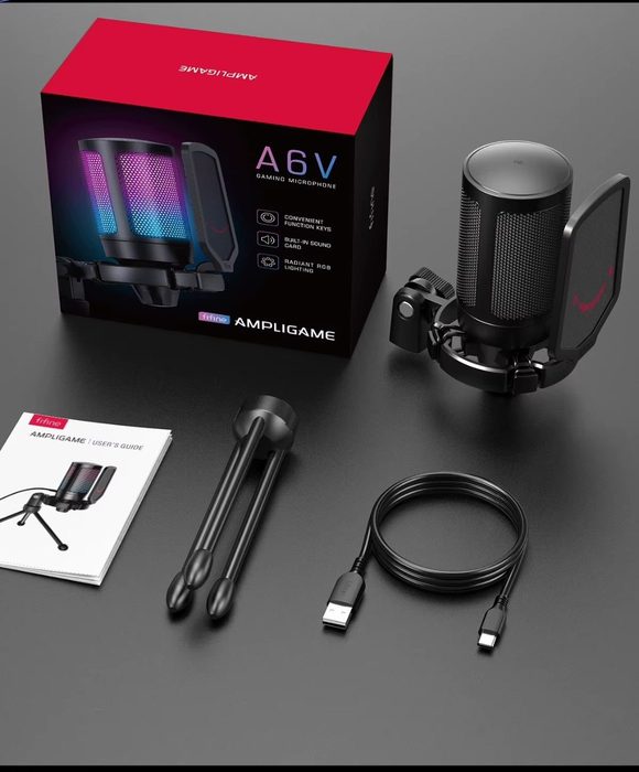 🎮 Microfone Fifine A6V