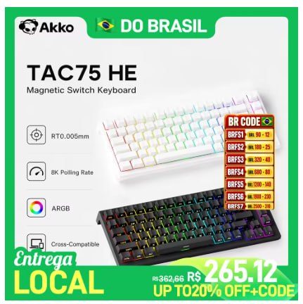 Teclado Magnético Akko Tac75 He