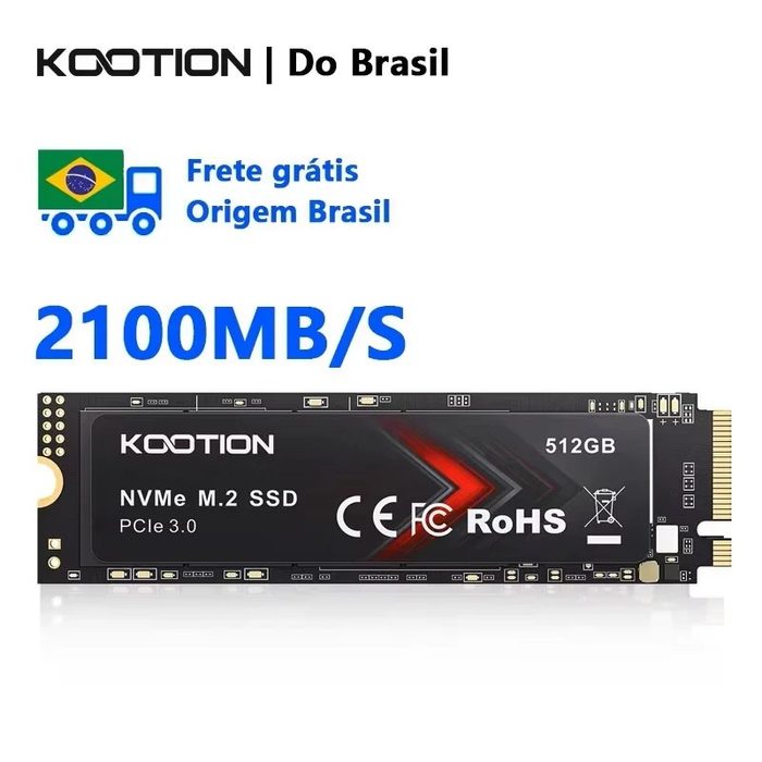 SSD Nvme Pcie 3.0 256GB 512GB Kootion