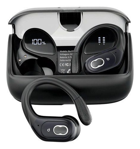 Fone de Ouvido Sem Fio Esportivo Basike Bluetooth 6.0 TWS