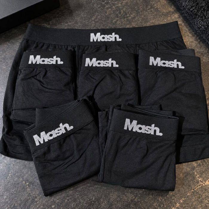 Kit com 6 Cuecas Boxer Mash Poliamida Toque Gelado